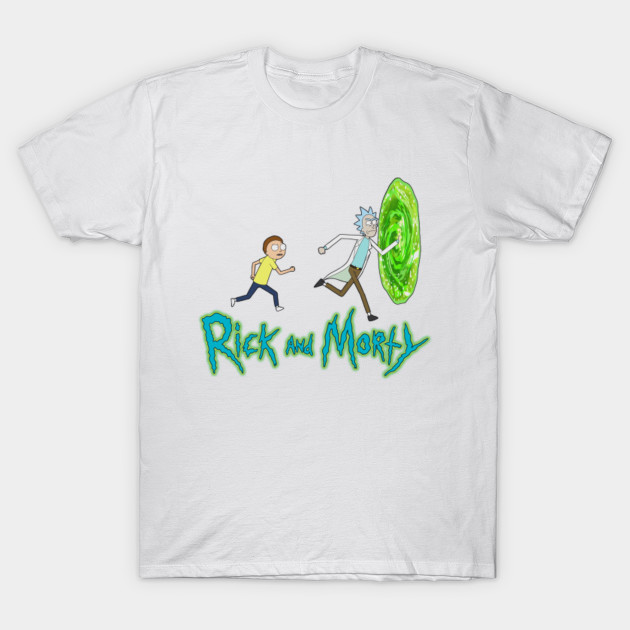 Rick and Morty - Run To Portal T-Shirt-TOZ